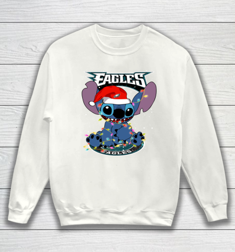 Philadelphia Eagles NFL Football noel stitch Christmas Sweatshirt