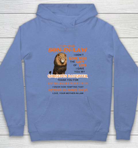To My Dear Son In Law Youth Hoodie 7