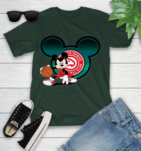 NBA Atlanta Hawks Mickey Mouse Disney Basketball Youth T-Shirt 5