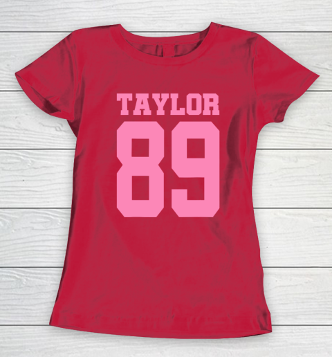 Pink Numbers Taylor 89 Women's T-Shirt 7