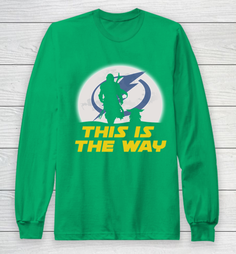 Tampa Bay Lightning NHL Ice Hockey Star Wars Yoda And Mandalorian This Is The Way Long Sleeve T-Shirt 4
