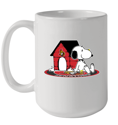 NHL Hockey Ottawa Senators Snoopy The Peanuts Movie Shirt Ceramic Mug 15oz