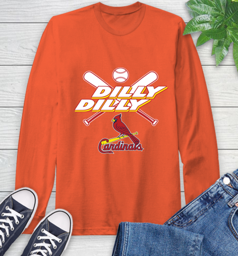 MLB St.Louis Cardinals Dilly Dilly Baseball Sports Long Sleeve T-Shirt 5