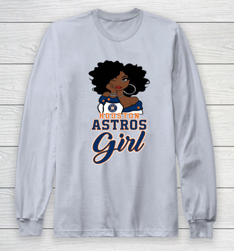 Houston Astross Girl MLB Long Sleeve T-Shirt 6