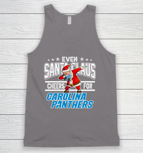 Carolina Panthers Even Santa Claus Cheers For Christmas NFL Tank Top 6