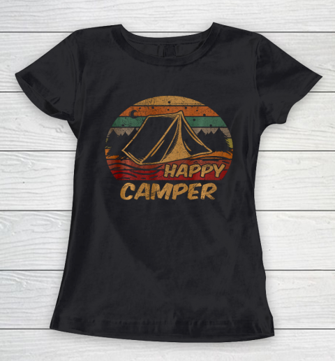 Camping Gifts Happy Camper Campsite Scout Lovers Camp Women's T-Shirt