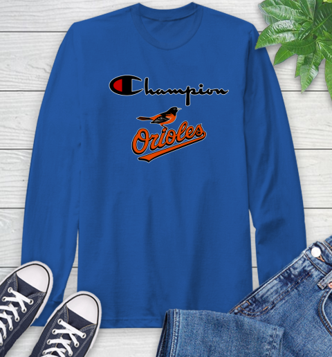 MLB Baseball Baltimore Orioles Champion Shirt Long Sleeve T-Shirt 7