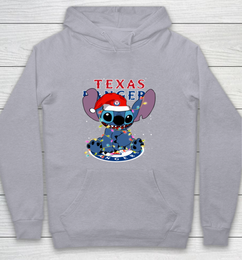 Texas Rangers MLB noel stitch Baseball Christmas Youth Hoodie 4