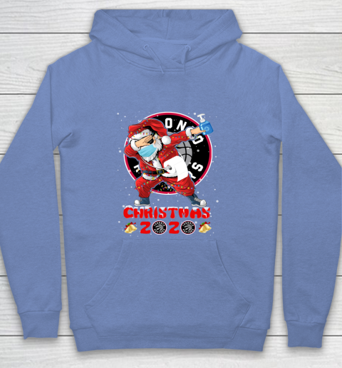 Toronto Raptors Funny Santa Claus Dabbing Christmas 2020 NBA Youth Hoodie 8