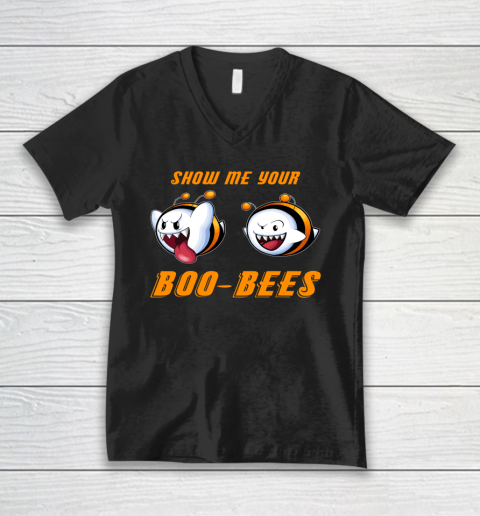 Boo Bees Couples Halloween Costume Show Me Your Boo Bees V-Neck T-Shirt