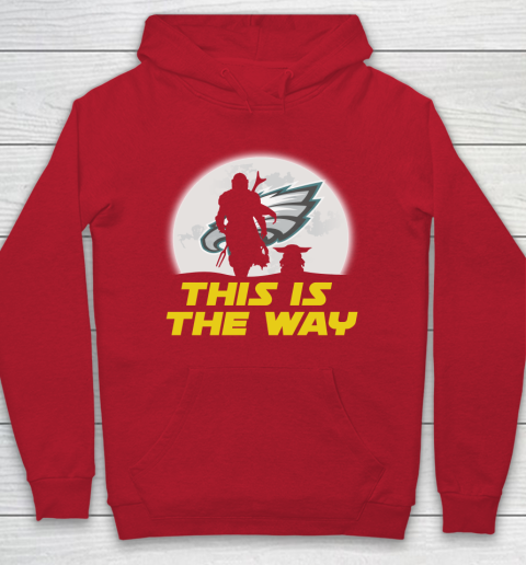 Philadelphia Eagles NFL Football Star Wars Yoda And Mandalorian This Is The Way Hoodie 7