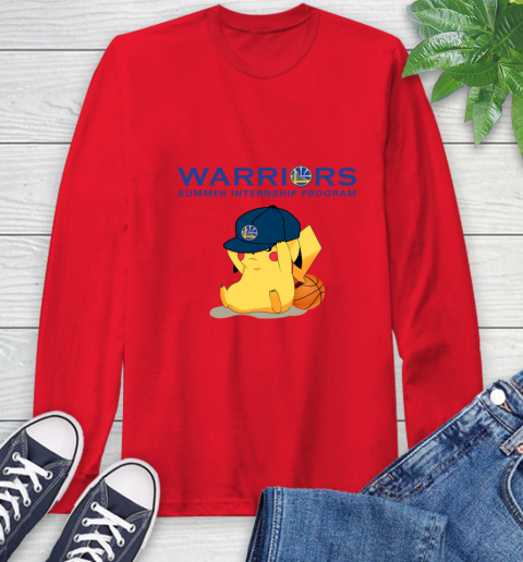 NBA Pikachu Basketball Sports Golden State Warriors Long Sleeve T-Shirt 10