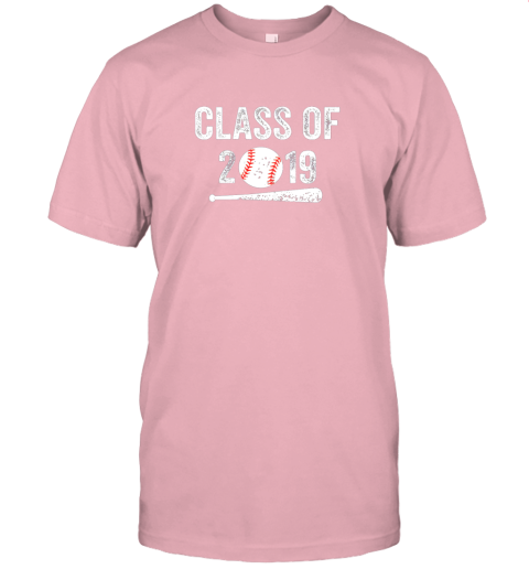 jrvf class of 2019 vintage shirt graduation baseball gift senior jersey t shirt 60 front pink