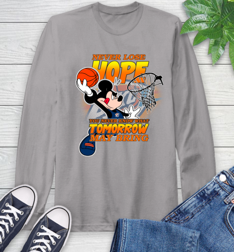 Oklahoma City Thunder NBA Basketball Mickey Disney Never Lose Hope Long Sleeve T-Shirt 6