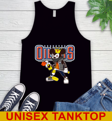 Edmonton Oilers NHL Hockey Mickey Peace Sign Sports Tank Top - Image 3