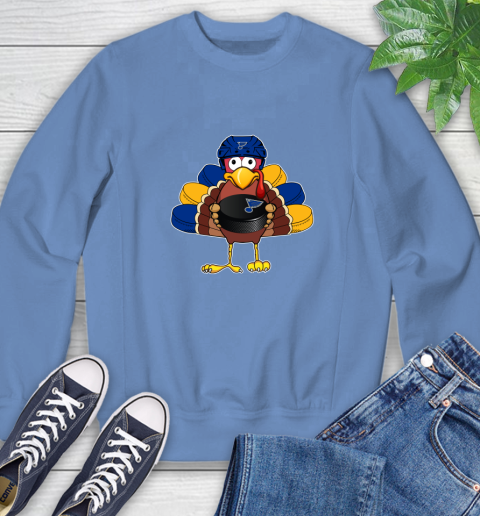 St.Louis Blues Turkey Thanksgiving Day Sweatshirt 11