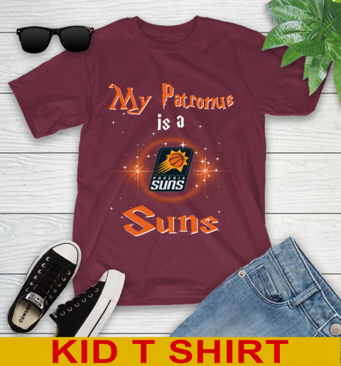 NBA Basketball Harry Potter My Patronus Is A Phoenix Suns Youth T-Shirt 5