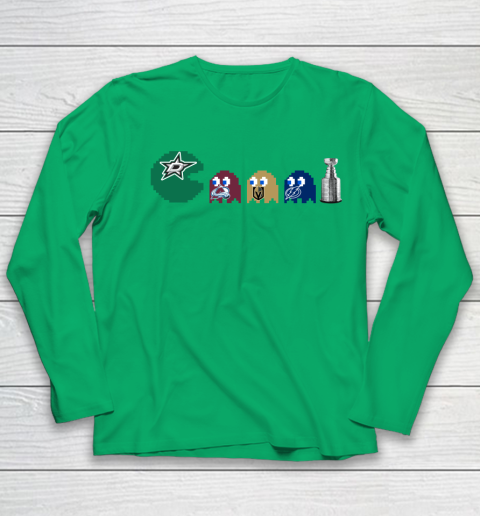 Dallas Stars x Pacman Create History For Stanley Cup Youth Long Sleeve 6