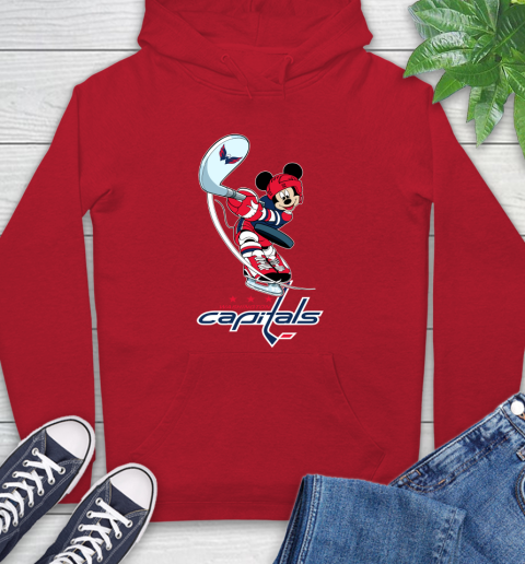 NHL Hockey Washington Capitals Cheerful Mickey Mouse Shirt Hoodie 11
