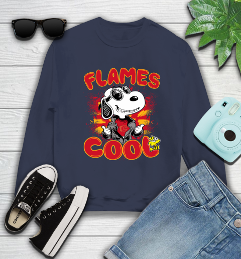 NHL Hockey Calgary Flames Cool Snoopy Shirt Sweatshirt 2