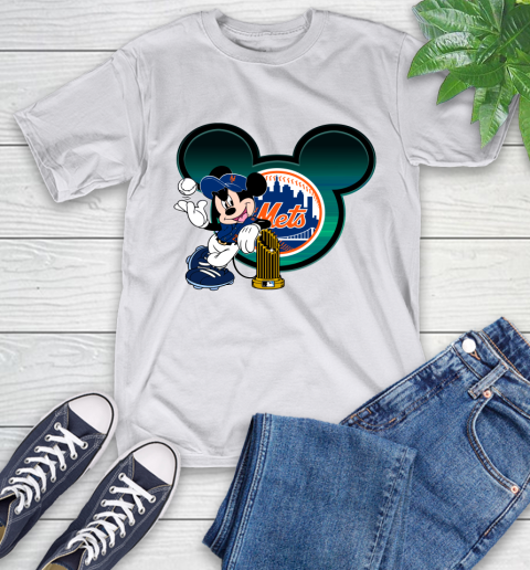 MLB New York Mets The Commissioner's Trophy Mickey Mouse Disney T-Shirt 12