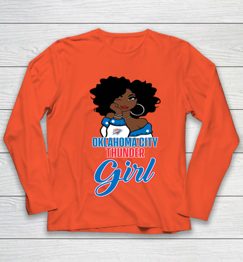 Oklahoma City Thunder Girl NBA Youth Long Sleeve 4