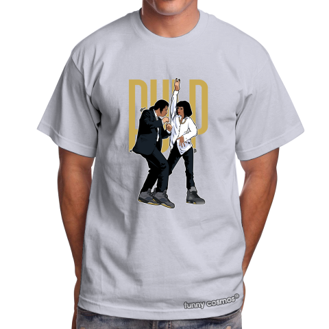 Air Jordan 5 OFF WHITE Black Matching Sneaker Tshirt Pulp fiction Dance Black Jordan Tshirt