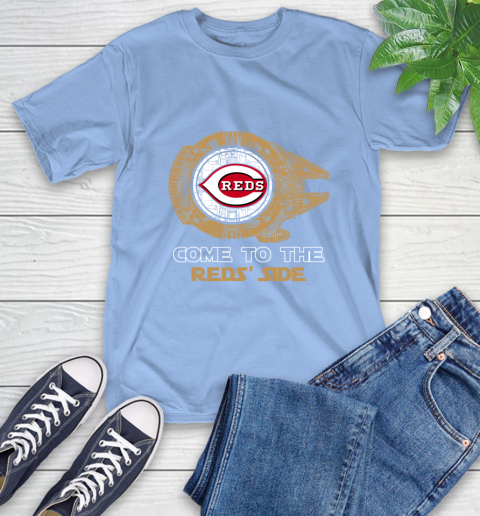 MLB Come To The Cincinnati Reds Side Star Wars Baseball Sports T-Shirt 12