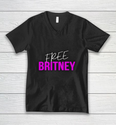 Free Britney freebritney V-Neck T-Shirt