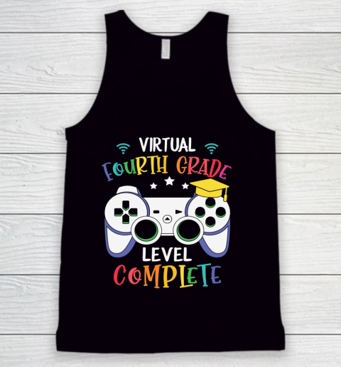Back To School Shirt Virtual Fourth Grade level complete Tank Top