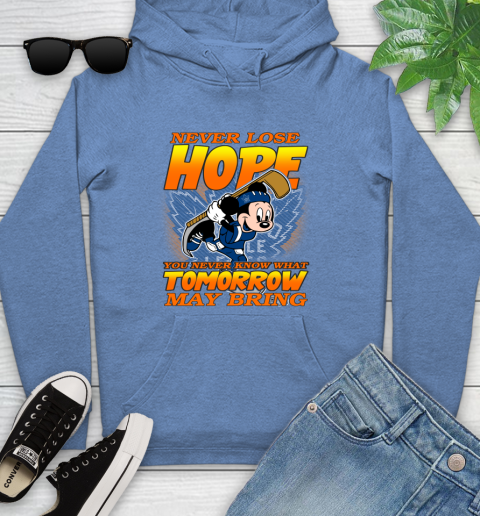 Toronto Maple Leafs NHL Hockey ootball Mickey Disney Never Lose Hope Youth Hoodie 13
