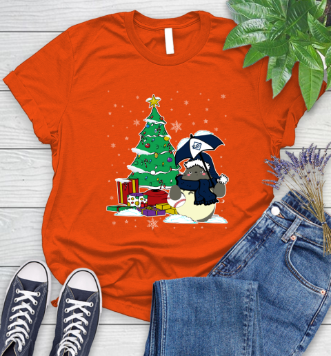 Tampa Bay Rays MLB Baseball Cute Tonari No Totoro Christmas Sports Women's T-Shirt 3