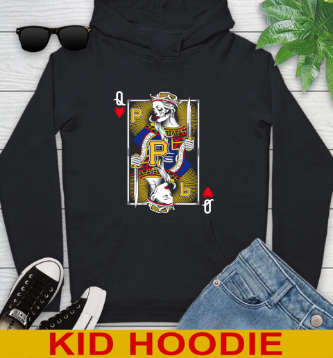 MLB Baseball Pittsburgh Pirates The Queen Of Hearts Card Shirt Youth Hoodie