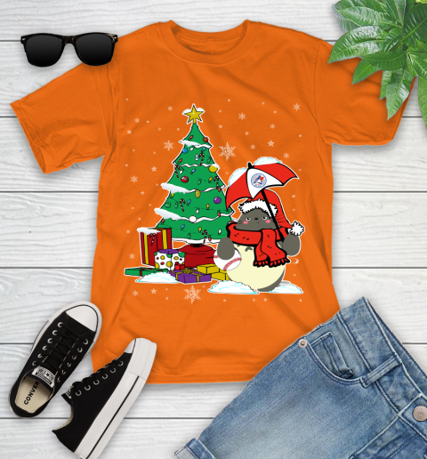 Toronto Blue Jays MLB Baseball Cute Tonari No Totoro Christmas Sports Youth T-Shirt 9