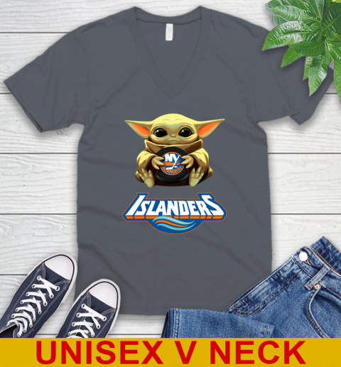 NHL Hockey New York Islanders Star Wars Baby Yoda Shirt 53