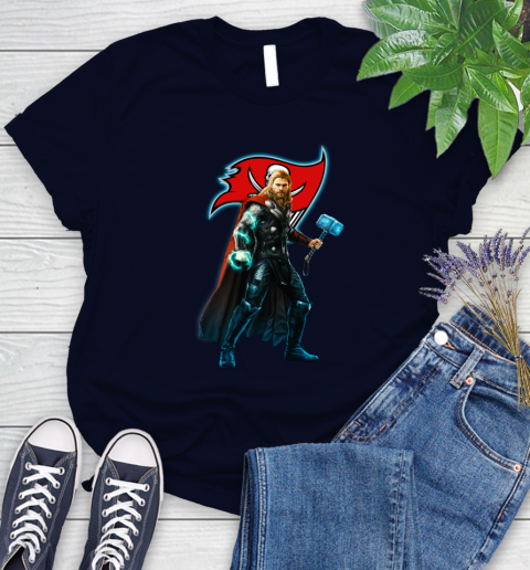 NFL Thor Avengers Endgame Football Tampa Bay Buccaneers Women's T-Shirt 3