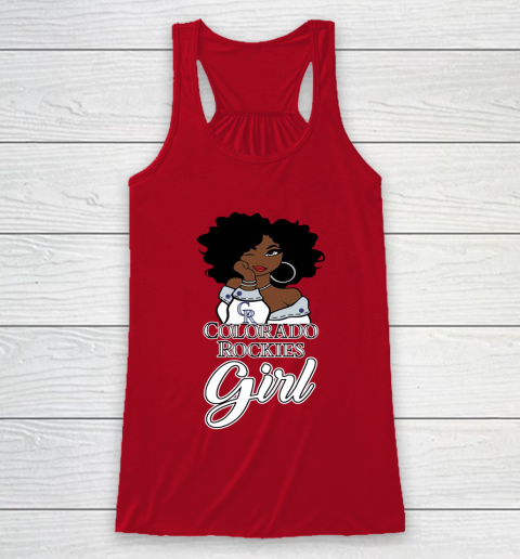 Colorado Rockiess Girl MLB Racerback Tank 5