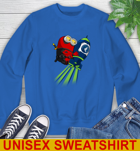 NBA Basketball Minnesota Timberwolves Deadpool Minion Marvel Shirt Sweatshirt 11