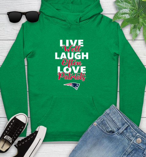 NFL Football New England Patriots Live Well Laugh Often Love Shirt Youth Hoodie 8 NFL Football New England Patriots Live Well Laugh Often Love Shirt Youth Hoodie - Image 8