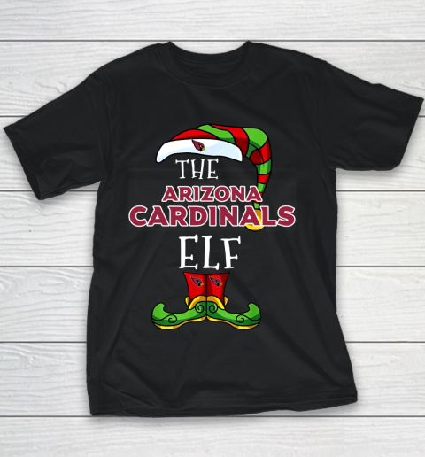 Arizona Cardinals Christmas ELF Funny NFL Youth T-Shirt