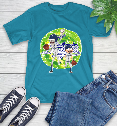 MLB Los Angeles Dodgers Rick And Morty Baseball Sports T-Shirt 8