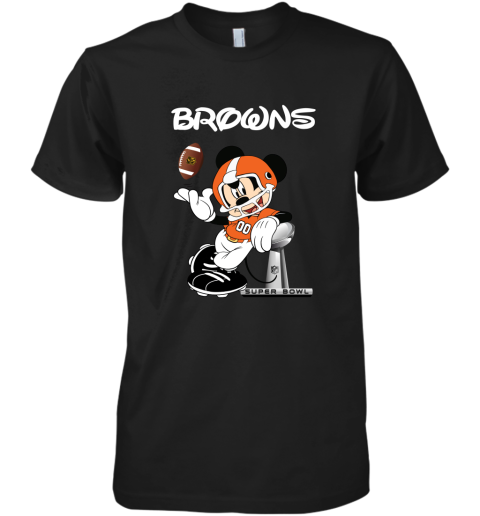 Mickey Browns Taking The Super Bowl Trophy Football Premium Men's T-Shirt