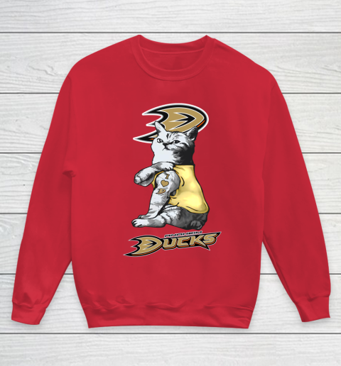 NHL My Cat Loves Anaheim Ducks Hockey Youth Sweatshirt 7