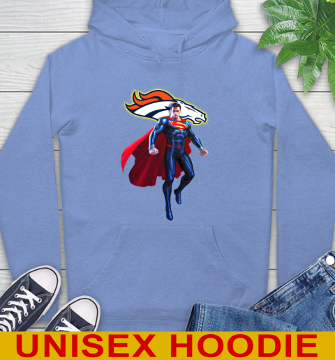 NFL Superman DC Sports Football Denver Broncos Hoodie 11