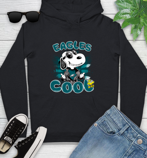 NFL Football Philadelphia Eagles Cool Snoopy Shirt Youth Hoodie