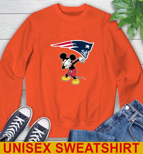 New England Patriots NFL Football Dabbing Mickey Disney Sports Sweatshirt 4