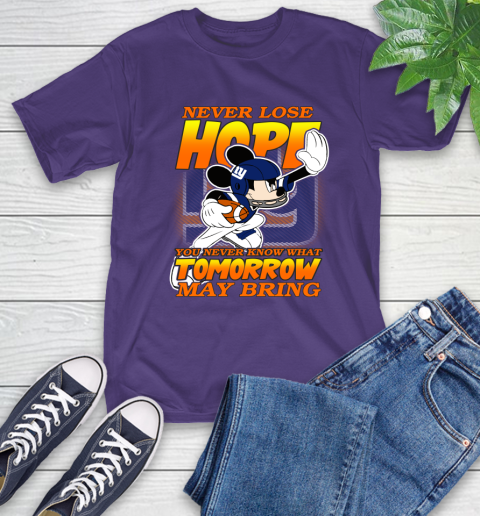 New York Giants NFL Football Mickey Disney Never Lose Hope T-Shirt 5
