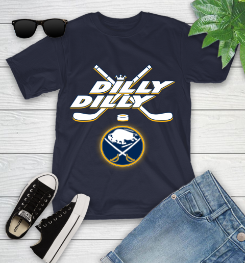 NHL Buffalo Sabres Dilly Dilly Hockey Sports Youth T-Shirt 3
