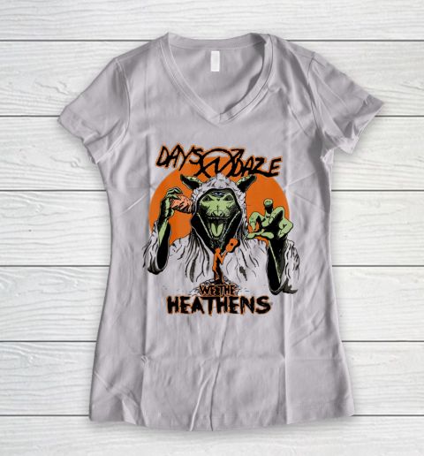 Days n Funny Daze We The Heathens Women's V-Neck T-Shirt