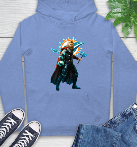 NFL Thor Avengers Endgame Football Miami Dolphins Hoodie 11